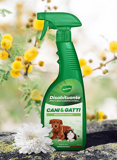 Gardemia Disabituante Vegetale per Cani Gatti 750ml Spray Anti Pipì Esterni  Interni Azione Naturale per Disabituarli Barriera Olfattiva Urine Casa